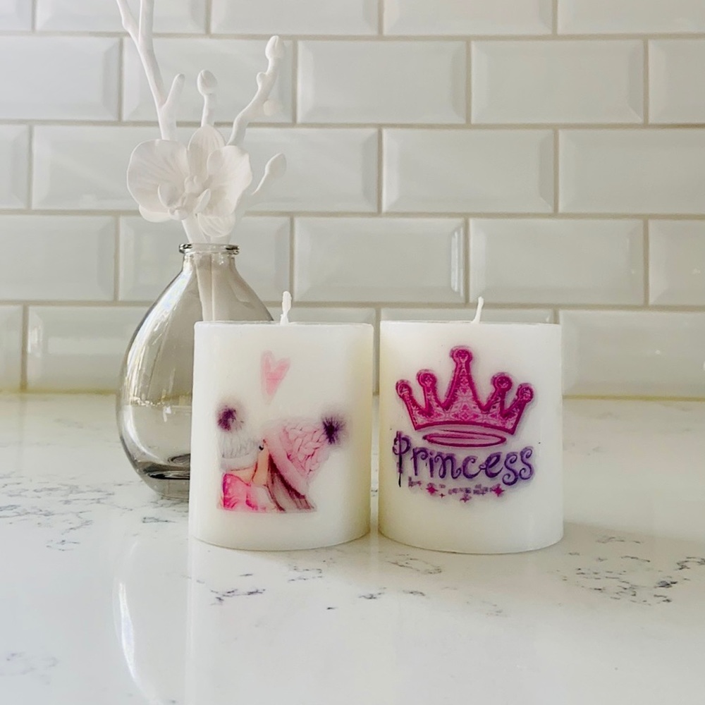 Handcrafted Princess Scented Candles